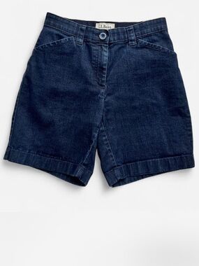 L.L. Bean Classic Fit Vintage Style Denim Jean Shorts 90s Bermuda Capsule
